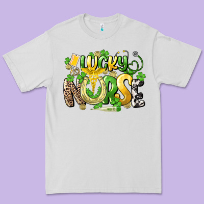 Lucky Nurse St. Patrick's Premium Tee Designed By Howdyjamesfarm