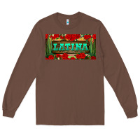 Chestnut latina license plate Long Sleeve Tee - BundleAndBundleShop