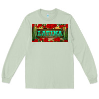 Matcha latina license plate Long Sleeve Tee - BundleAndBundleShop