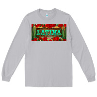 Moon Dust latina license plate Long Sleeve Tee - BundleAndBundleShop