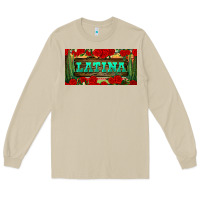 Mushroom latina license plate Long Sleeve Tee - BundleAndBundleShop