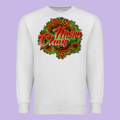 Mama Claus Cone Premium Sweatshirt Designed By Jahusdesignshop
