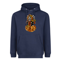 Navy leopard pumpkin polka dot sunflower Heavyweight Hoodie - JahusDesignShop