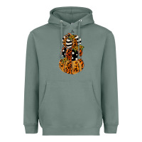 Leopard Pumpkin Polka Dot Sunflower Heavyweight Hoodie | Teevron