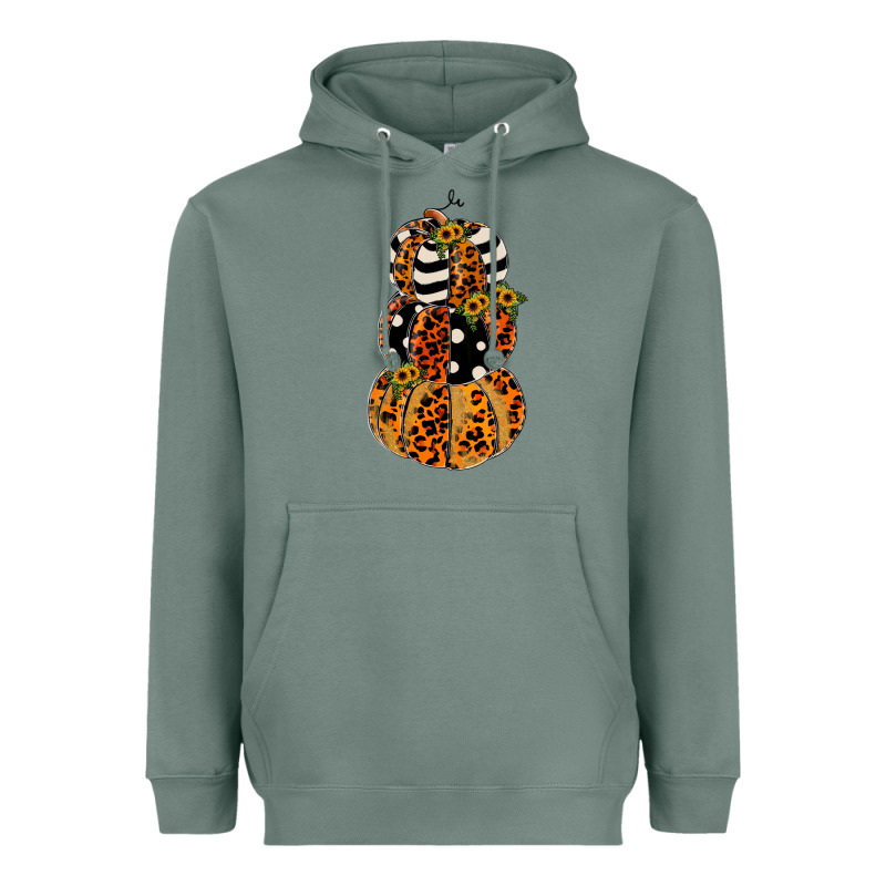 Leopard Pumpkin Polka Dot Sunflower Heavyweight Hoodie by JahusDesignShop | Teevron
