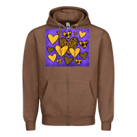 Chestnut team spirit color purple and gold Zipper Hoodie - JahusDesignShop