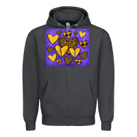 Smoke team spirit color purple and gold Zipper Hoodie - JahusDesignShop