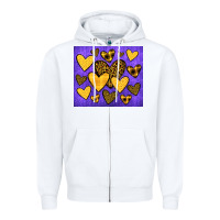 White team spirit color purple and gold Zipper Hoodie - JahusDesignShop