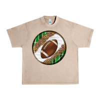 French Oak American Football Round Carrings 2 Urban Heavy Tee - BundleAndBundleShop