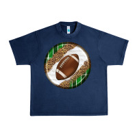Navy American Football Round Carrings 2 Urban Heavy Tee - BundleAndBundleShop