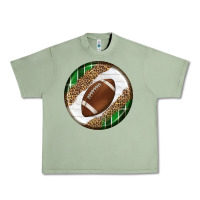 Oil Green American Football Round Carrings 2 Urban Heavy Tee - BundleAndBundleShop