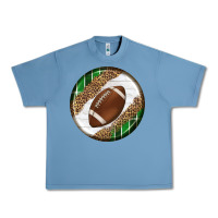 Pebble Blue American Football Round Carrings 2 Urban Heavy Tee - BundleAndBundleShop