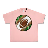 Salmon American Football Round Carrings 2 Urban Heavy Tee - BundleAndBundleShop