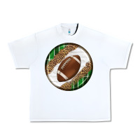 White American Football Round Carrings 2 Urban Heavy Tee - BundleAndBundleShop