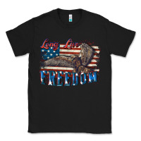Black Long live freedom 4th of july Classic Tee - CowGirlArtShop