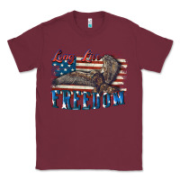 Burgundy Long live freedom 4th of july Classic Tee - CowGirlArtShop