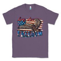 Lavender Long live freedom 4th of july Classic Tee - CowGirlArtShop
