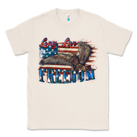 Natural Long live freedom 4th of july Classic Tee - CowGirlArtShop