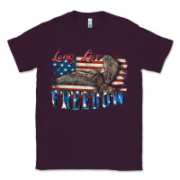 Plum Long live freedom 4th of july Classic Tee - CowGirlArtShop
