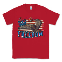 Red Long live freedom 4th of july Classic Tee - CowGirlArtShop