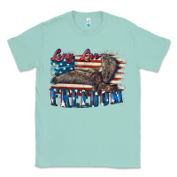 Seafoam Long live freedom 4th of july Classic Tee - CowGirlArtShop