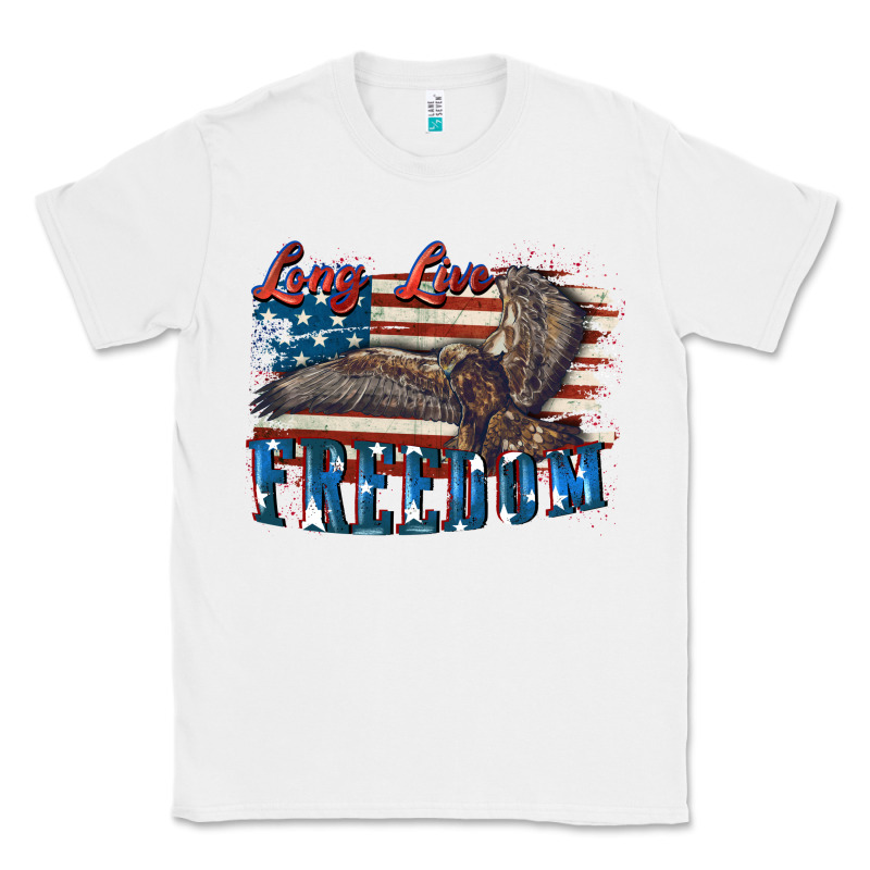 Long Live Freedom 4th Of July Classic Tee by CowGirlArtShop | Teevron