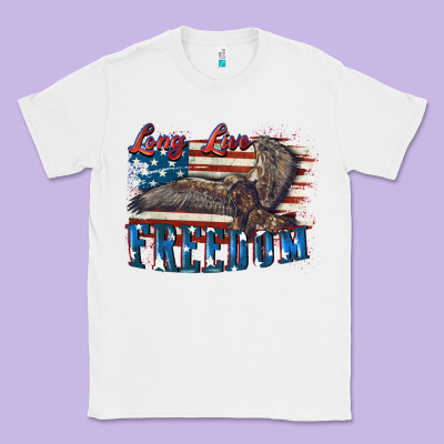 Long Live Freedom 4th Of July Classic Tee Designed By Cowgirlartshop