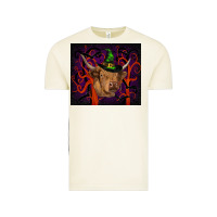 Vintage Arctic halloween glitter highland cow tumbler Vintage Tee - RanaPortraitStore