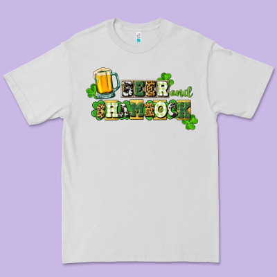 Beer And Shamrock Premium Tee Designed By Cowgirlartshop