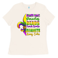 Bone mardi gras parades beads Ladies Tee - FaDigitalArtStudio