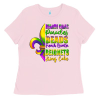 Mardi Gras Parades Beads Ladies Tee | Teevron