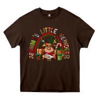 Chocolate Brown mommys little reindeer christmas Heavy Core Tee - CowGirlArtShop