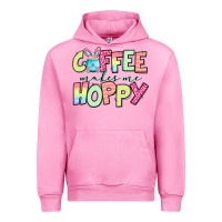 Fuchsia Pink coffee makes me hoppy easter Urban Hoodie - Jasminsmagicworld