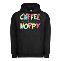 Pigment Black coffee makes me hoppy easter Urban Hoodie - Jasminsmagicworld