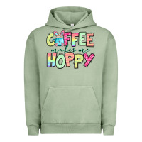 Pigment Oil Green coffee makes me hoppy easter Urban Hoodie - Jasminsmagicworld