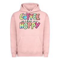 Pigment Salmon coffee makes me hoppy easter Urban Hoodie - Jasminsmagicworld