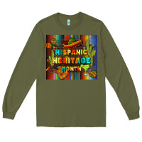 Army Green hispanic heritage month tumbler Long Sleeve Tee - BundleAndBundleShop