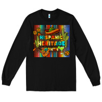 Black hispanic heritage month tumbler Long Sleeve Tee - BundleAndBundleShop