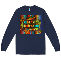 Navy hispanic heritage month tumbler Long Sleeve Tee - BundleAndBundleShop