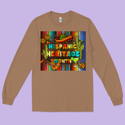 Hispanic Heritage Month Tumbler Long Sleeve Tee Designed By Bundleandbundleshop