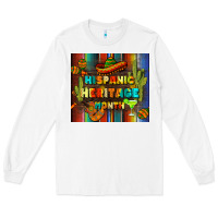 White hispanic heritage month tumbler Long Sleeve Tee - BundleAndBundleShop