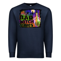 Navy bad witch vibes Premium Sweatshirt - JahusDesignShop