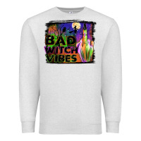 Oatmeal Heather bad witch vibes Premium Sweatshirt - JahusDesignShop