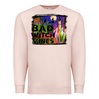 Pale Pink bad witch vibes Premium Sweatshirt - JahusDesignShop