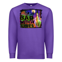 Purple bad witch vibes Premium Sweatshirt - JahusDesignShop