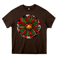 Chocolate Brown Sunflower Christmas Heavy Core Tee - RanaPortraitStore
