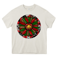 Cream Sunflower Christmas Heavy Core Tee - RanaPortraitStore