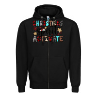 Black christmas spirit activate Zipper Hoodie - JahusDesignShop