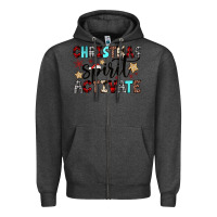 Charcoal Heather christmas spirit activate Zipper Hoodie - JahusDesignShop