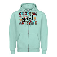 Seafoam christmas spirit activate Zipper Hoodie - JahusDesignShop